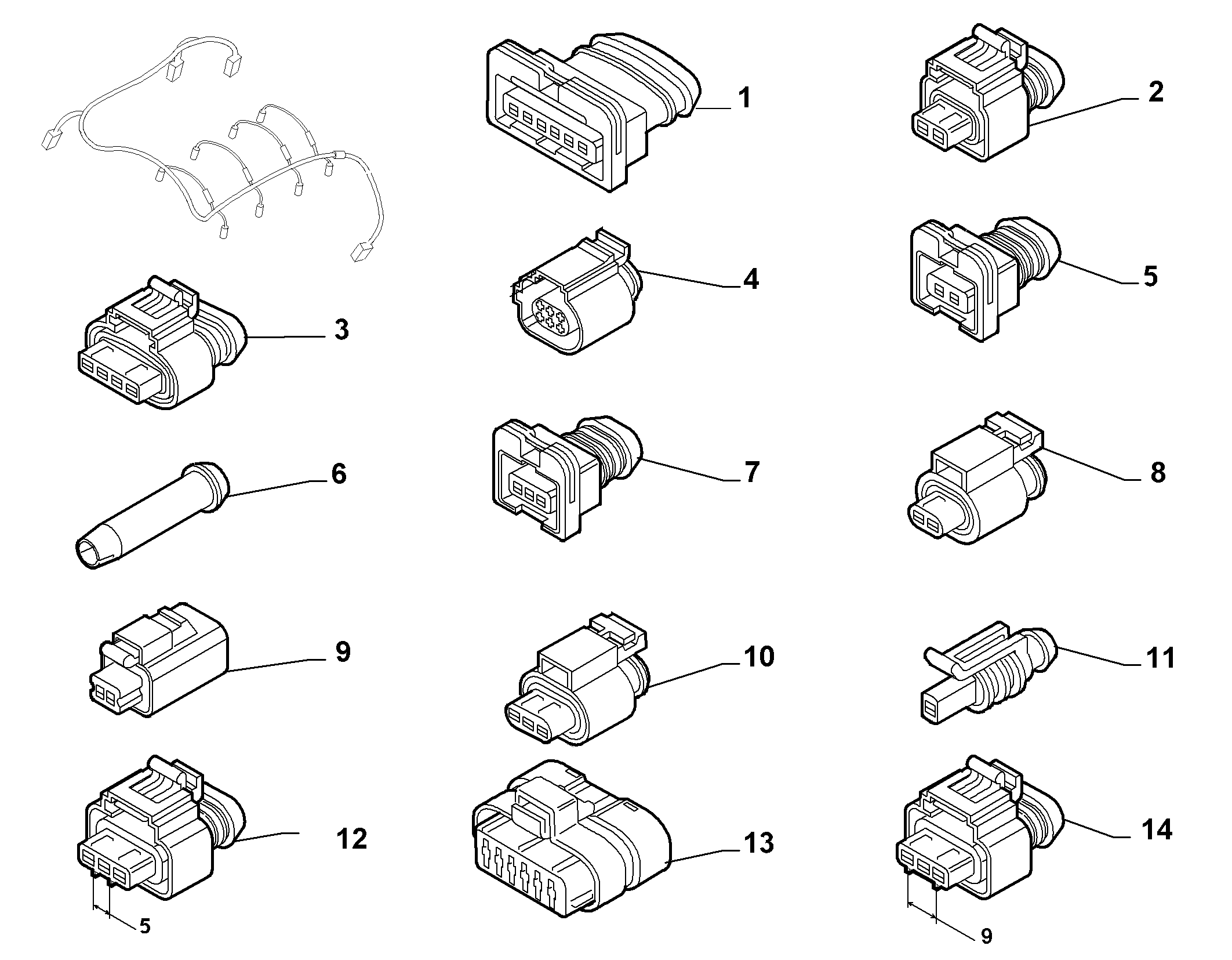 FIAT 71749523 - Kábeljavító készlet, izzítógyertya parts5.com