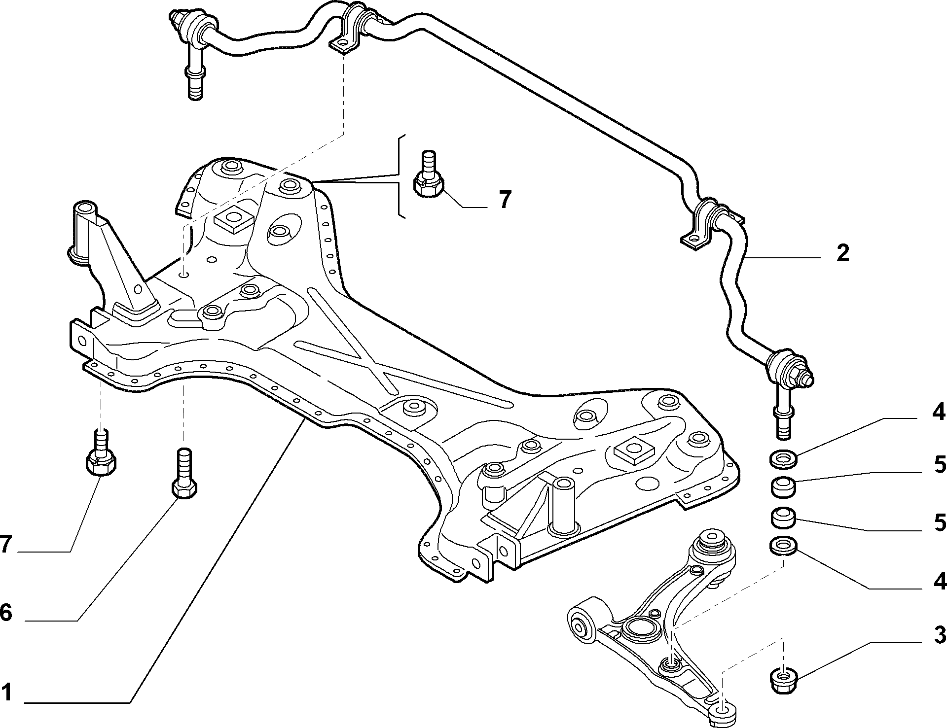 FIAT 1357572080* - Brat / bieleta suspensie, stabilizator parts5.com