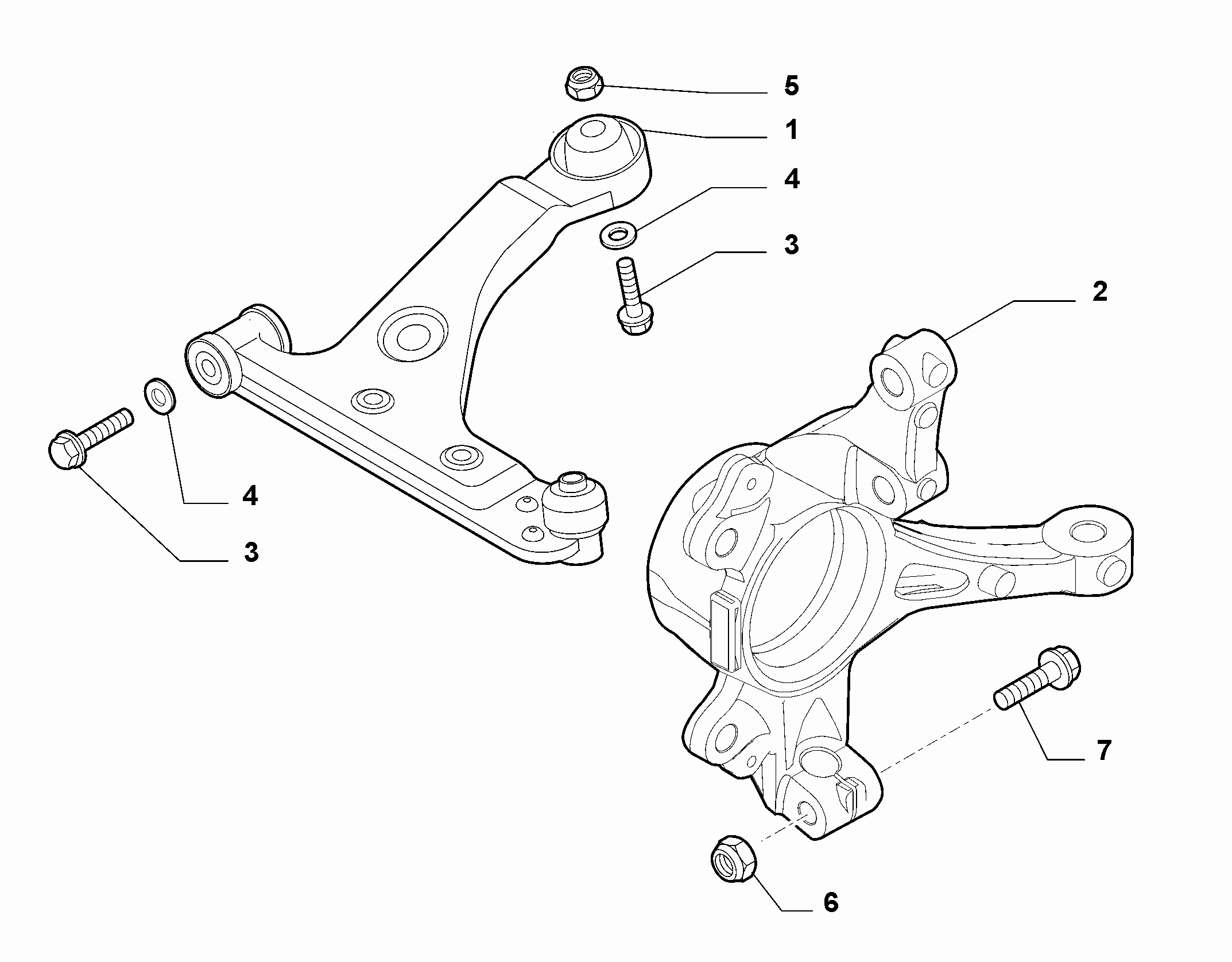 FIAT 51783056* - Track Control Arm parts5.com