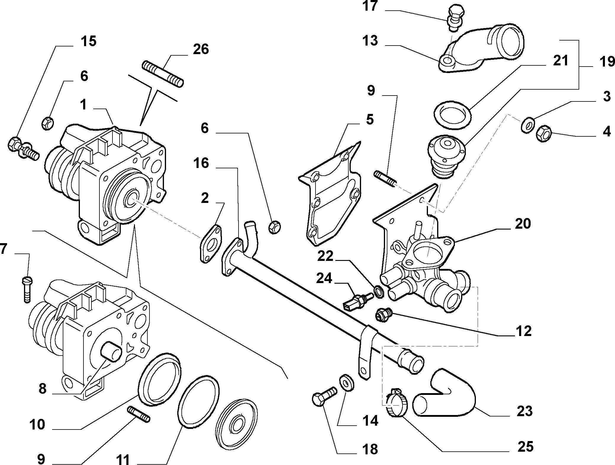 Lancia 99455420 - Sensor, Kühlmitteltemperatur parts5.com