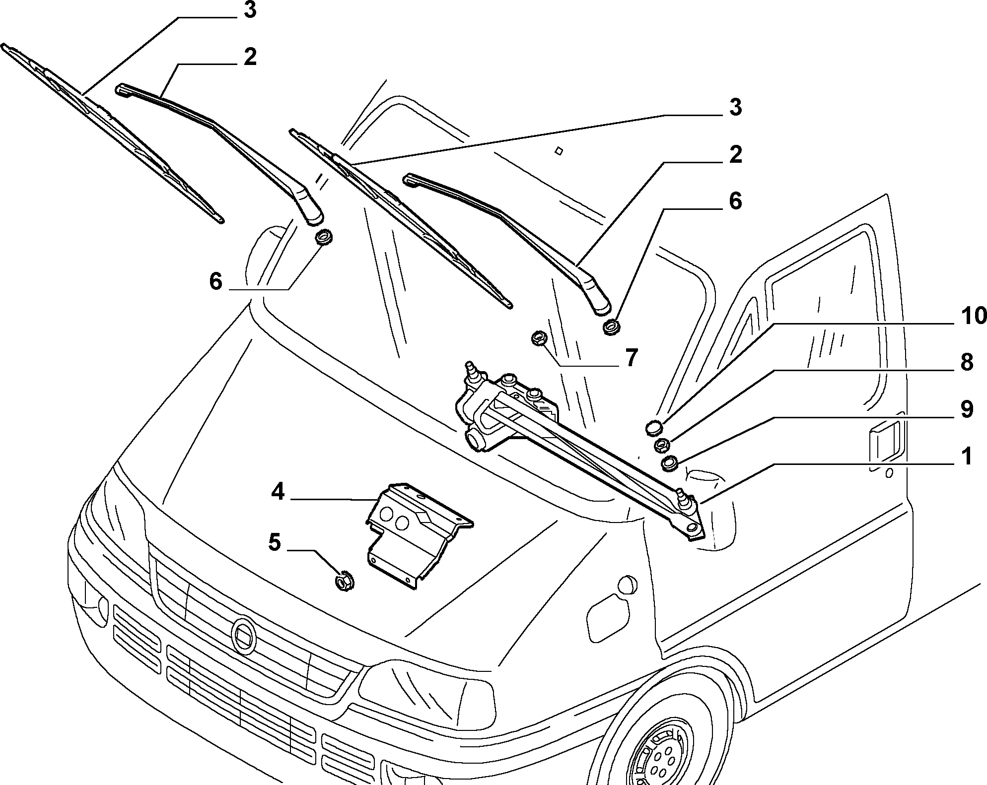 FIAT 13 4150 0080 - Törlőlapát parts5.com