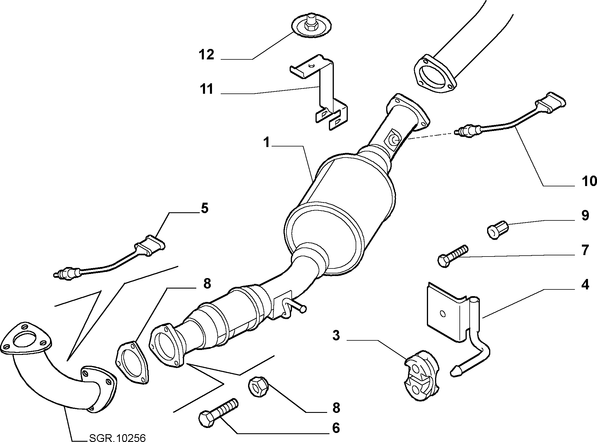 Lancia 9635978580 - Sonde lambda parts5.com