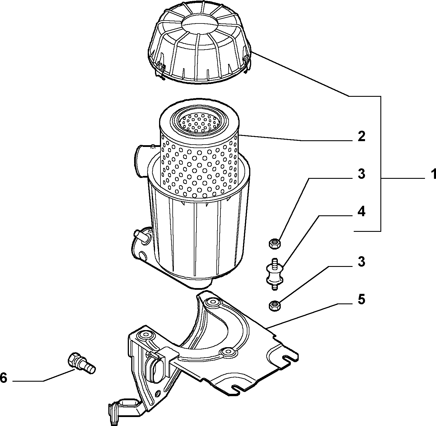 Alfa Romeo 1310636080 - Воздушный фильтр parts5.com