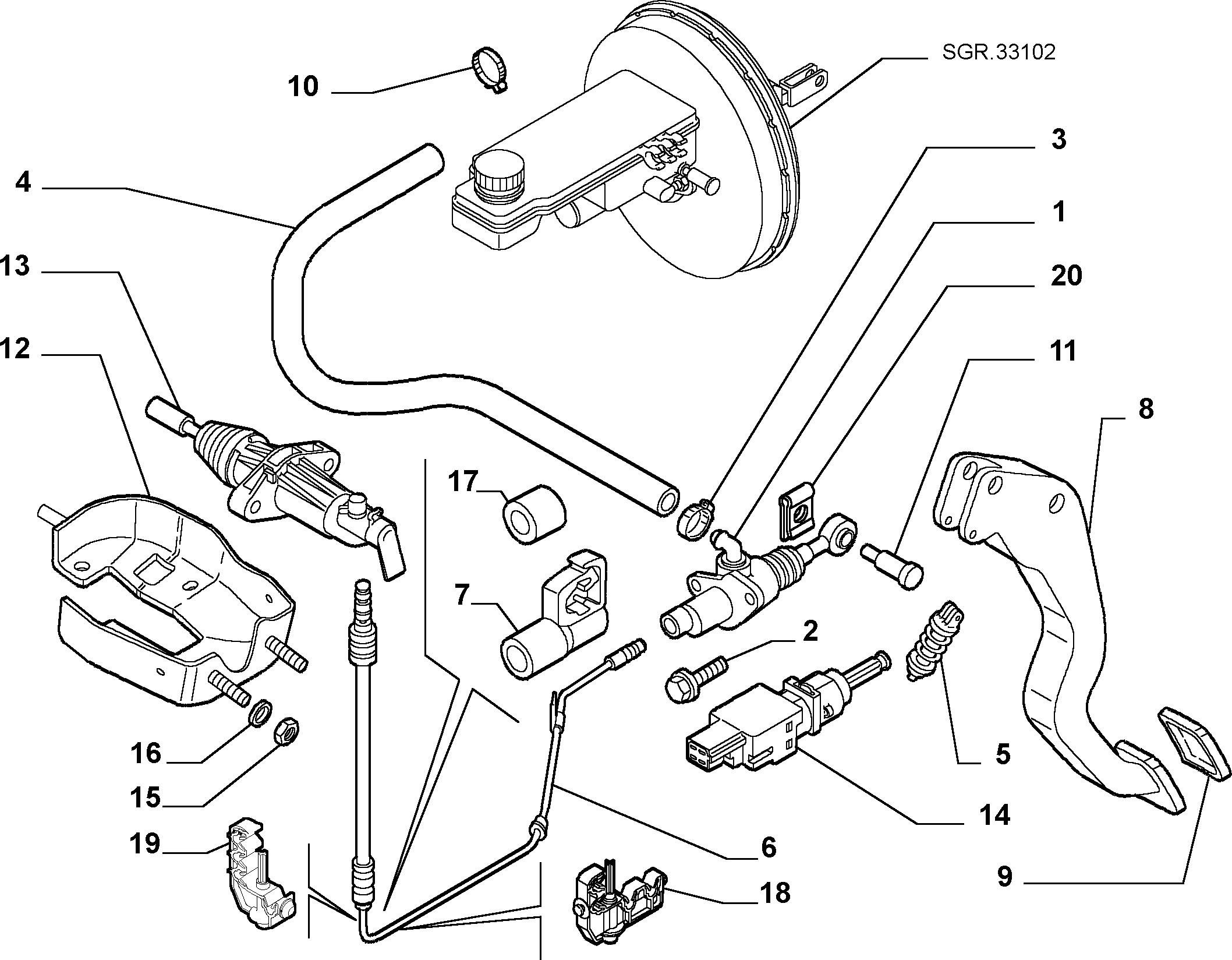 FIAT 71736191 - Pompa sprzęgła parts5.com