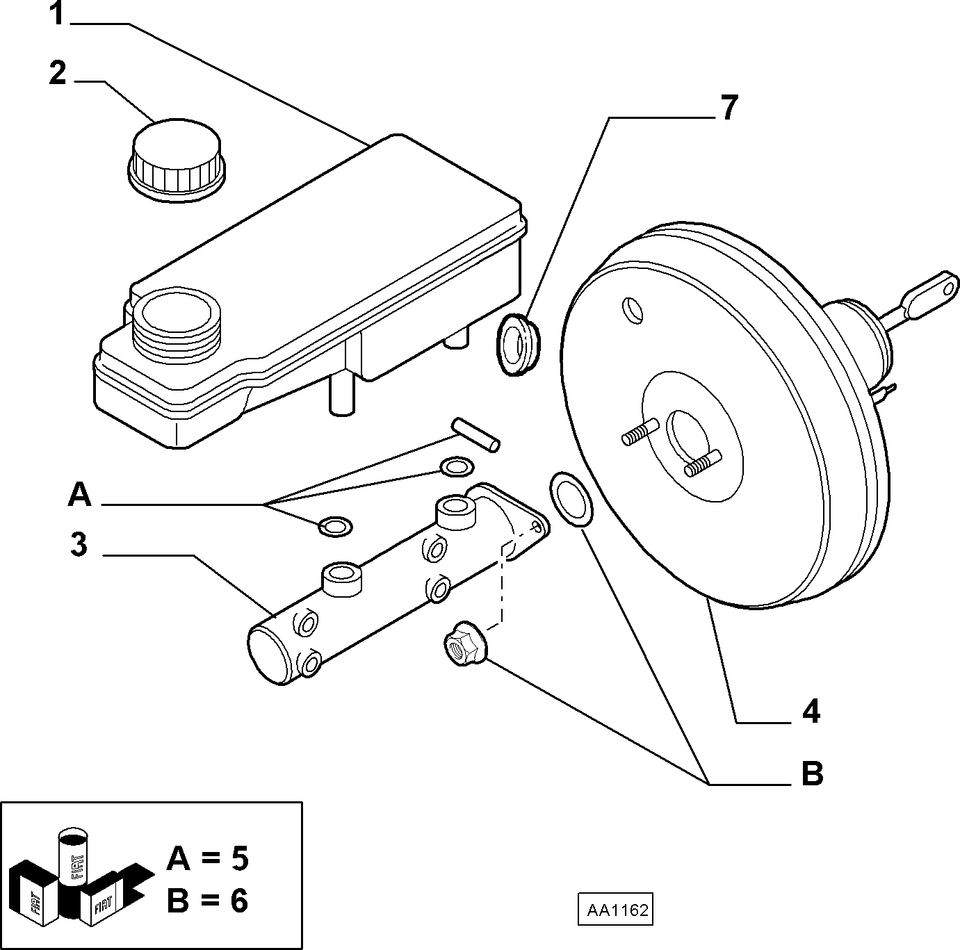 FIAT 9949588 - Ana fren silindiri parts5.com