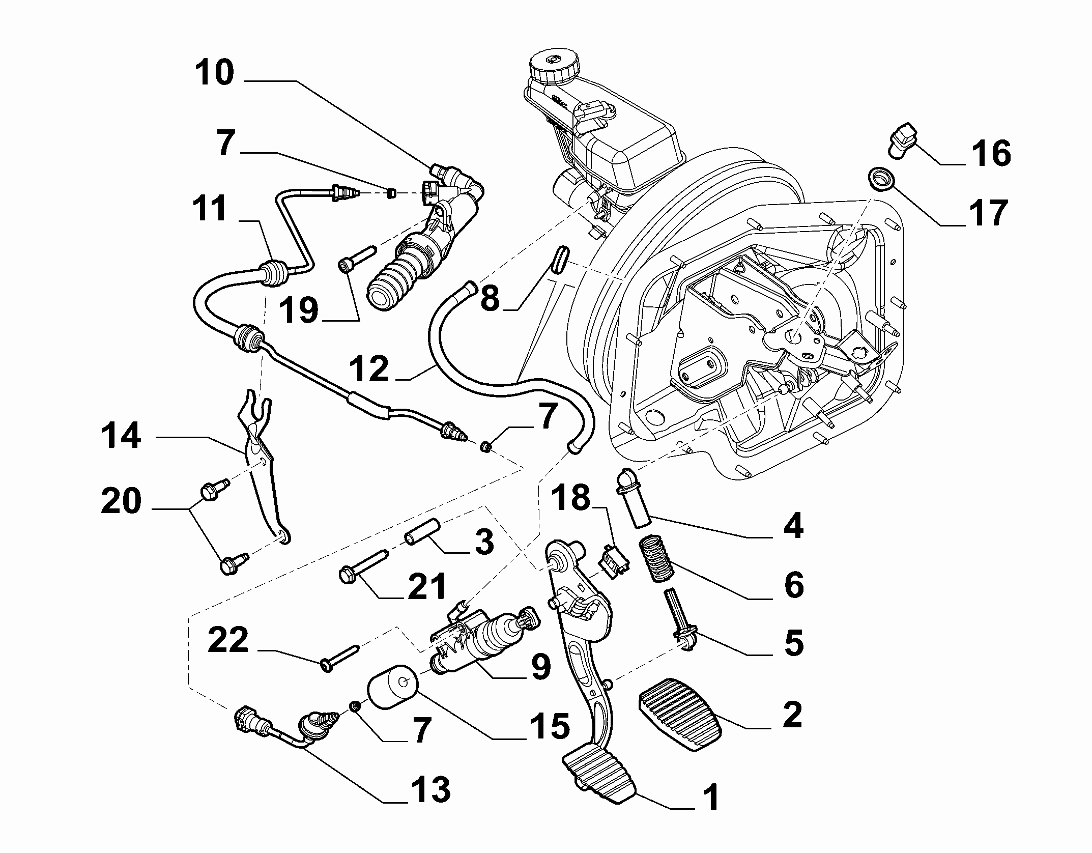 CITROËN 1400789580 - Hlavný spojkový valec parts5.com