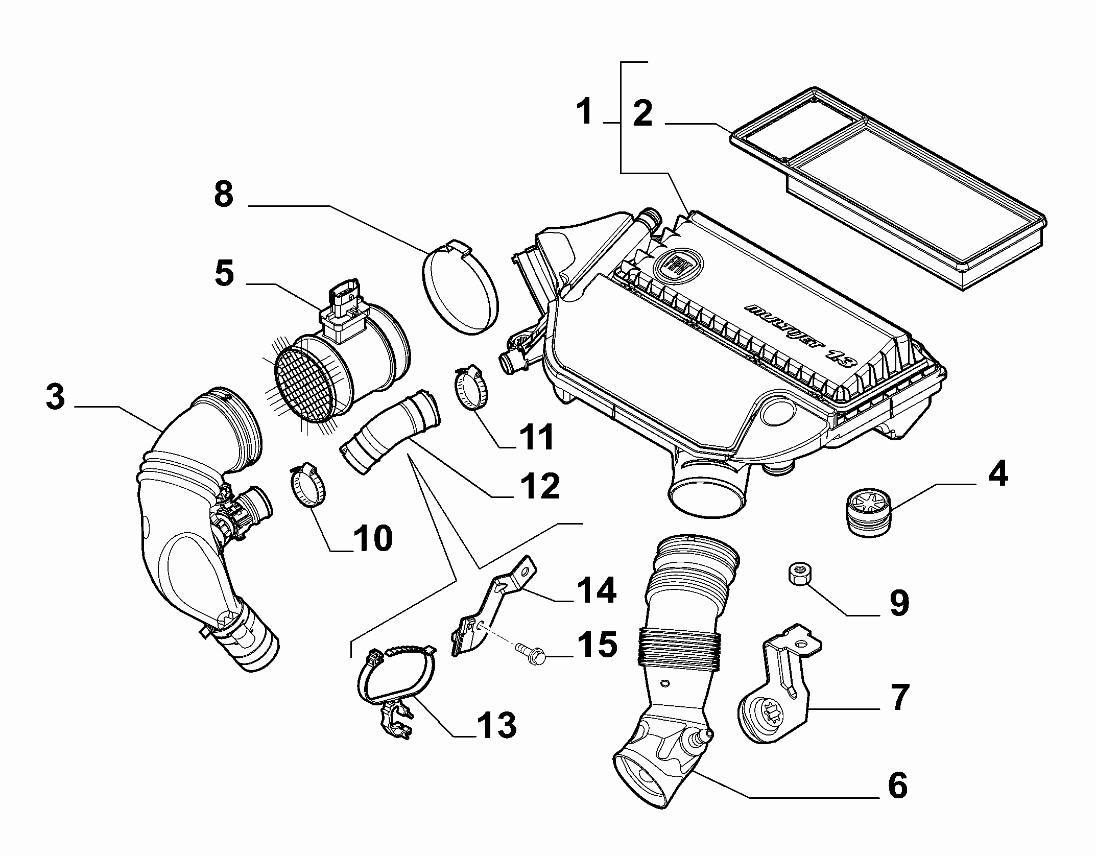 Chrysler 51831050 - Senzor flux aer parts5.com