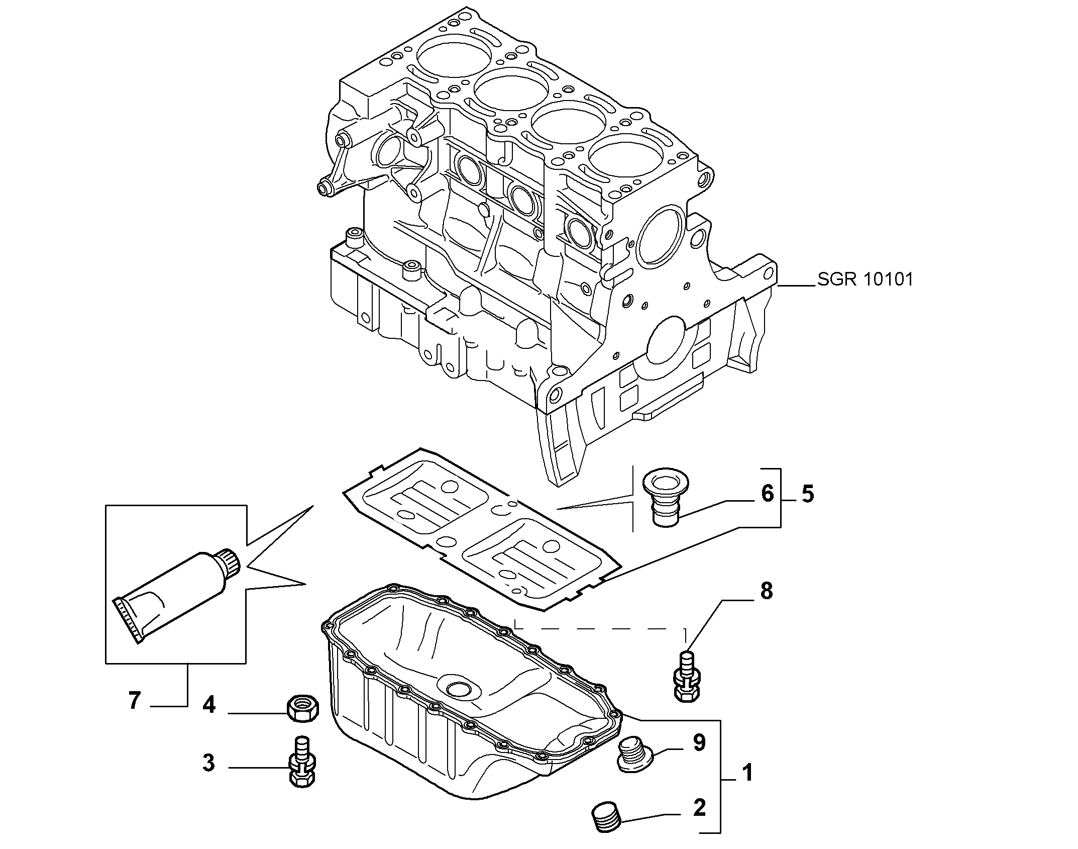 FORD 55197679 - Oil sump parts5.com