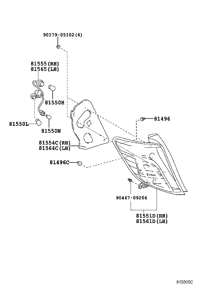 TOYOTA 90981-WC005 - Крушка с нагреваема жичка, осветление на уредите parts5.com