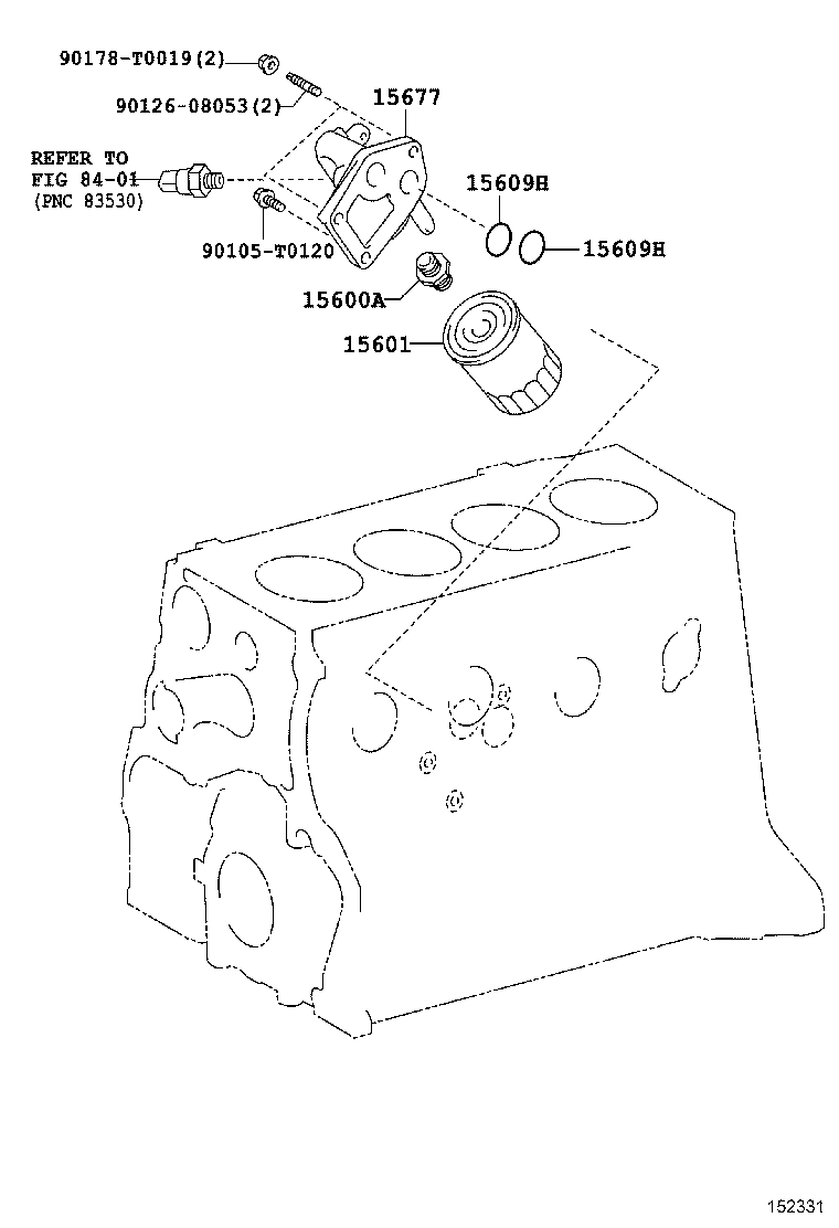 TOYOTA 90915TB001 - Oil Filter parts5.com