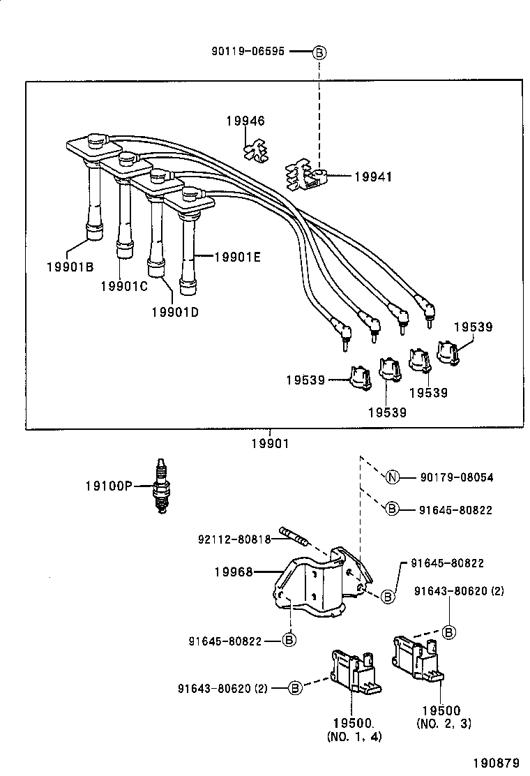 TOYOTA 90919-01192 - Vzigalna svecka parts5.com