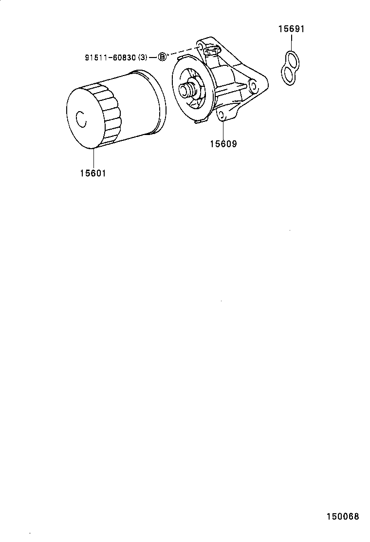 TOYOTA 9091503002 - Oil Filter parts5.com