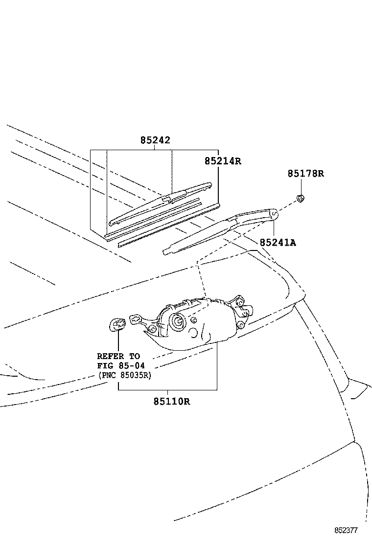 LEXUS 85242 42030 - Stieracia liżta parts5.com