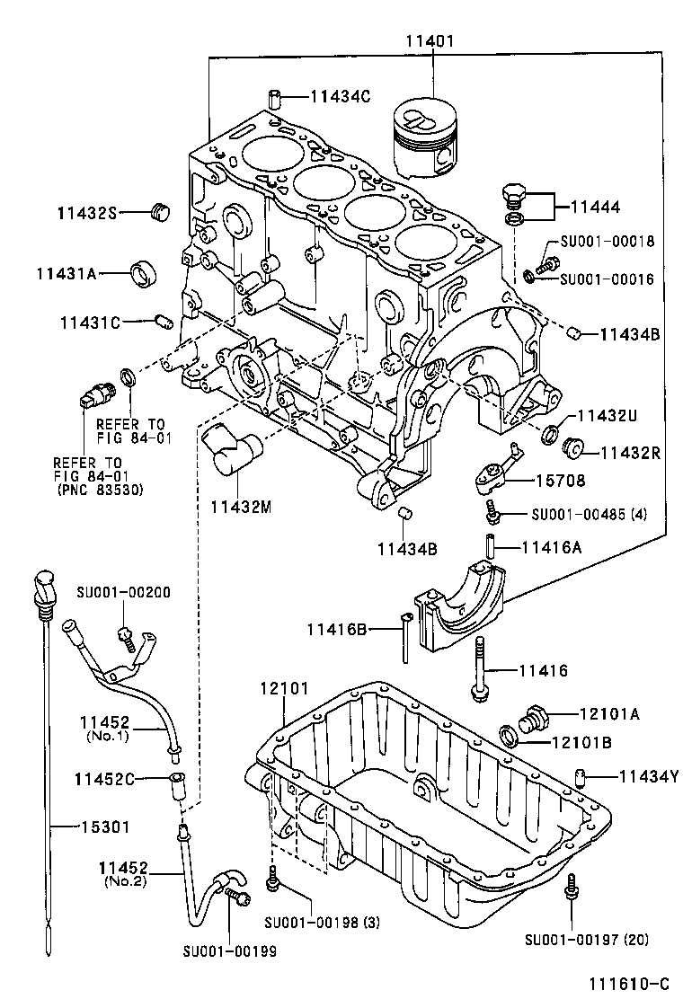 TOYOTA SU001-00188 - Tesniaci krúżok, vypúżżacia skrutka oleja parts5.com