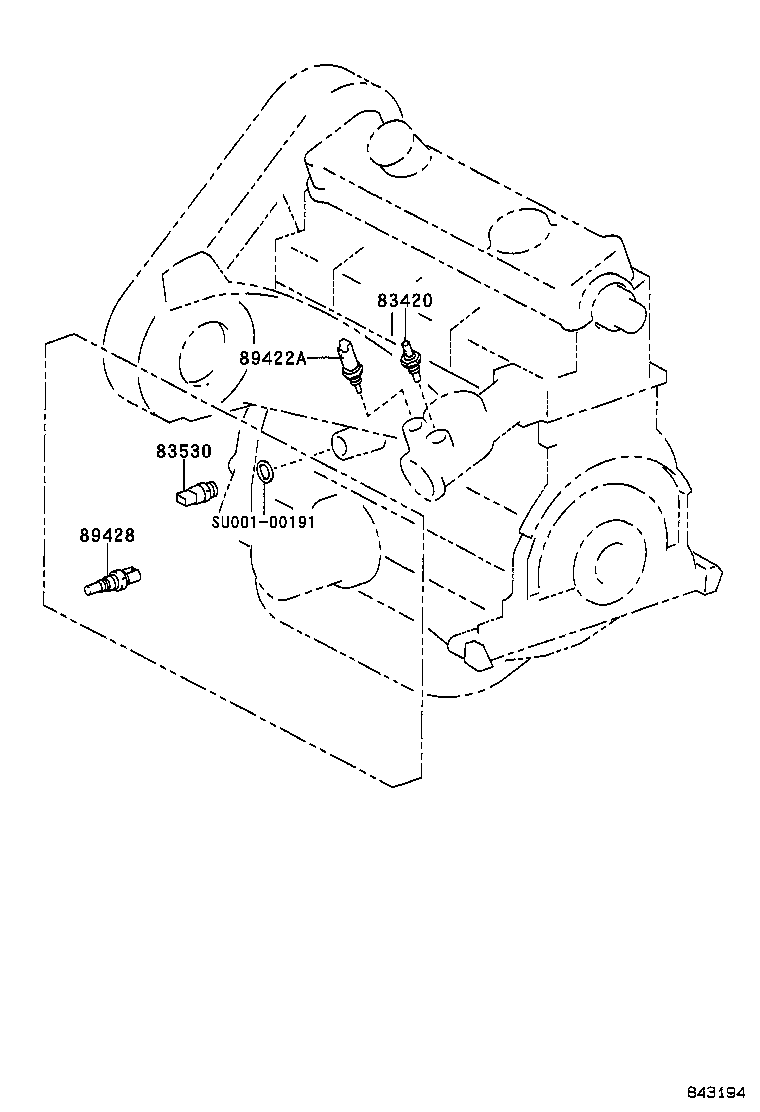 TOYOTA 83530-02040 - Sender Unit, oil pressure parts5.com