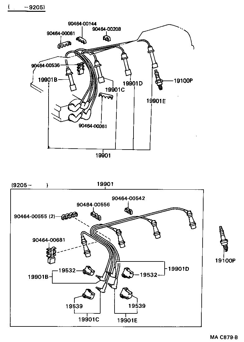 Daihatsu 90919-01115 - Zapaľovacia sviečka parts5.com