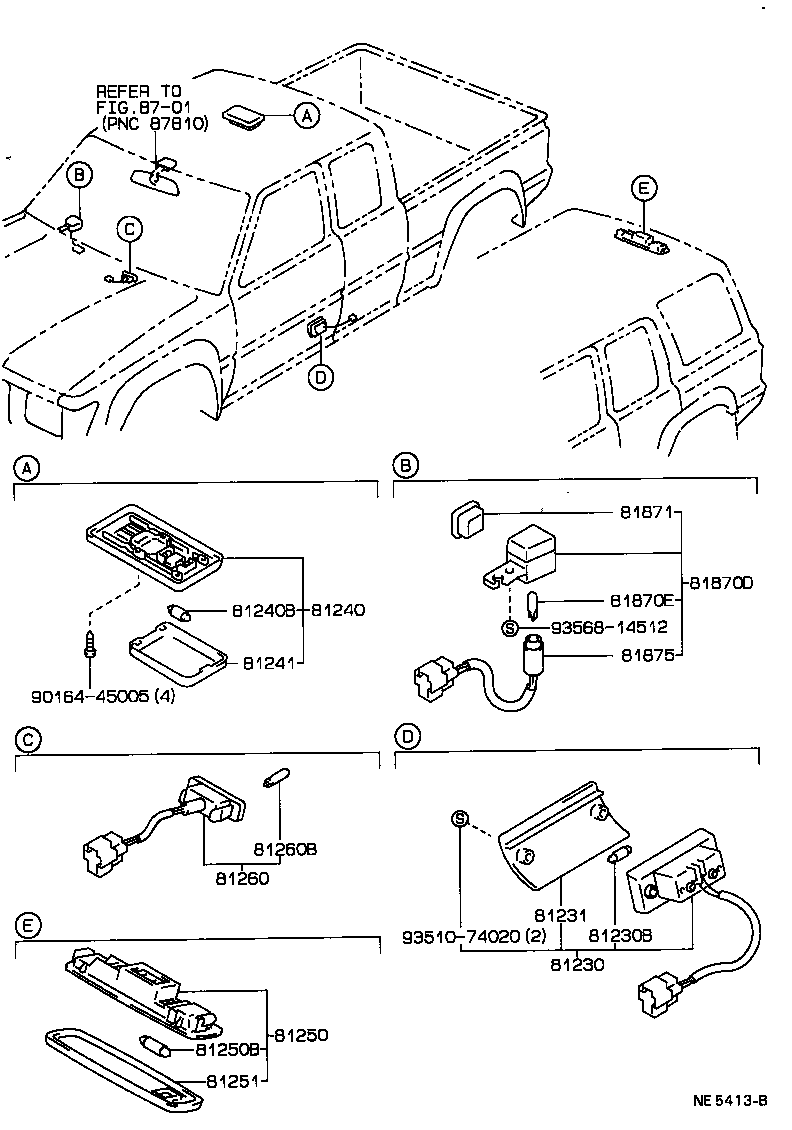 TOYOTA 90981-11004 - Izzó, műszerfal-világítás parts5.com