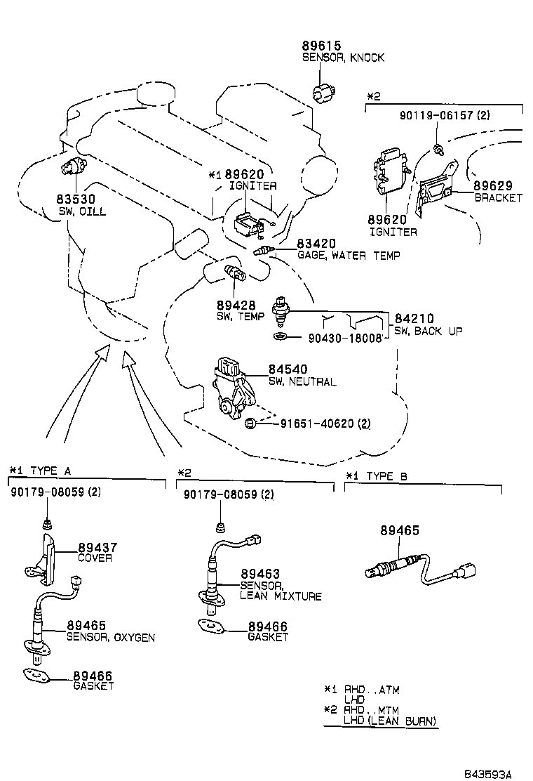 LEXUS 89465-20300 - Sonda lambda parts5.com