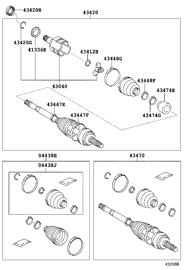 TOYOTA 04428-05230 - Manžetna, pogonsko vratilo parts5.com