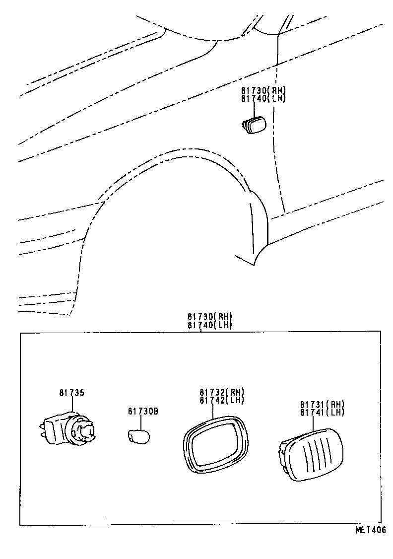 TOYOTA 90080-81030 - Glühlampe parts5.com