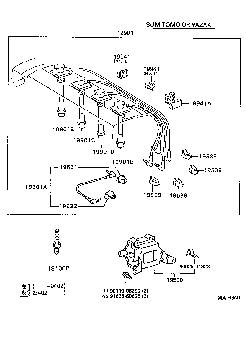 TOYOTA 90080 91048 - Zapaľovacia sviečka parts5.com