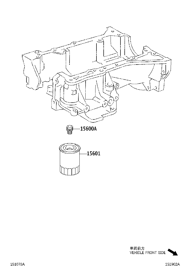 TOYOTA 90915CA001 - Filtru ulei parts5.com