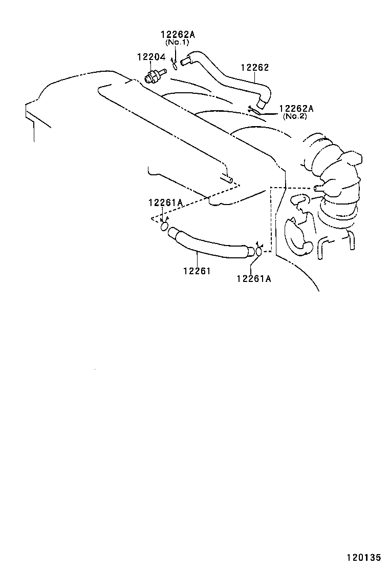 TOYOTA 12262-28020 - Conducta parts5.com