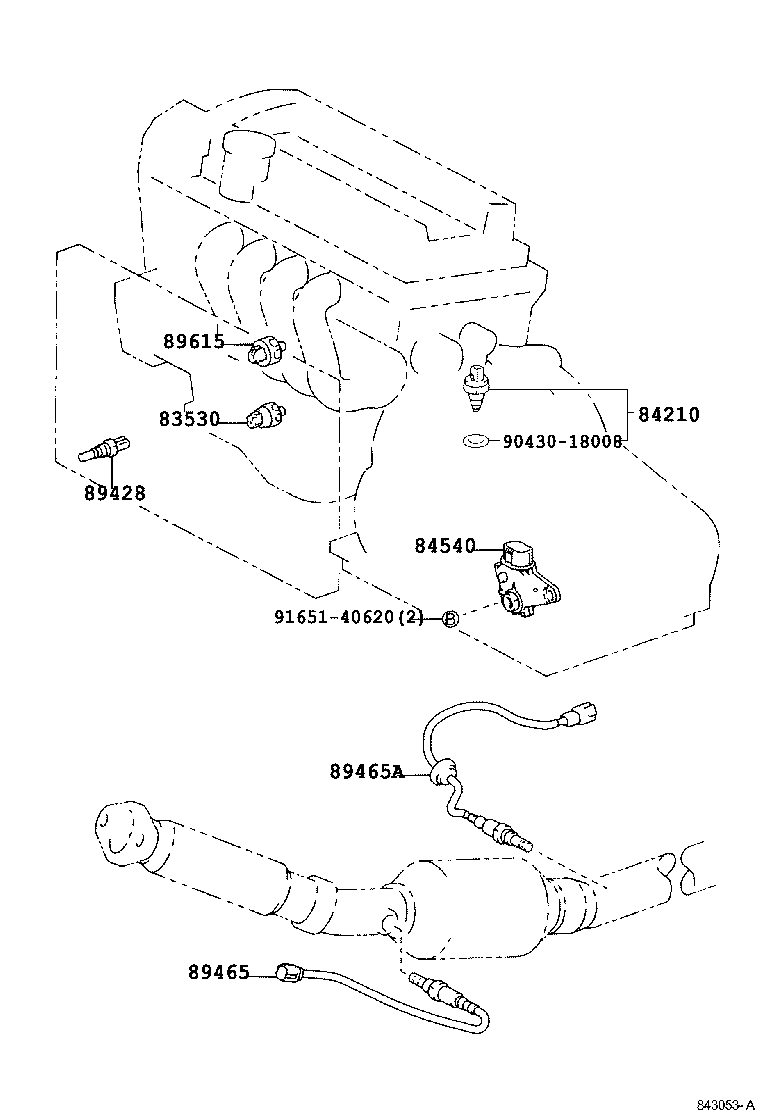 TOYOTA 89465-52060 - Lambdatunnistin parts5.com