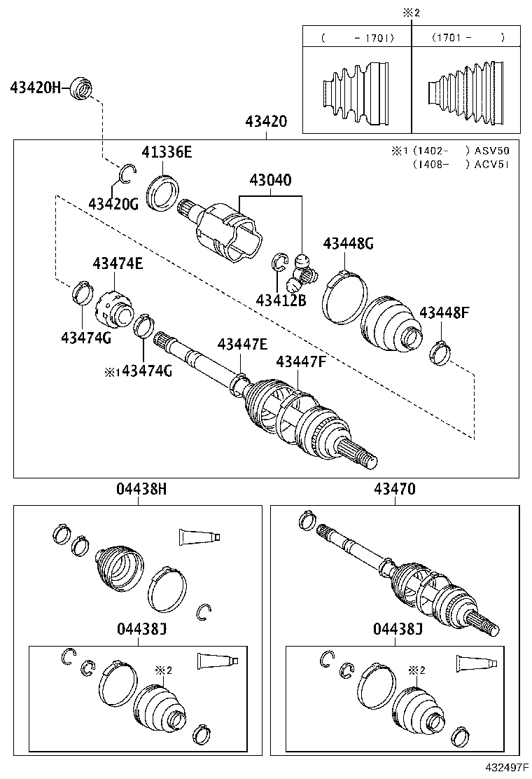 TOYOTA 43040-06270 - Set articulatie, planetara parts5.com