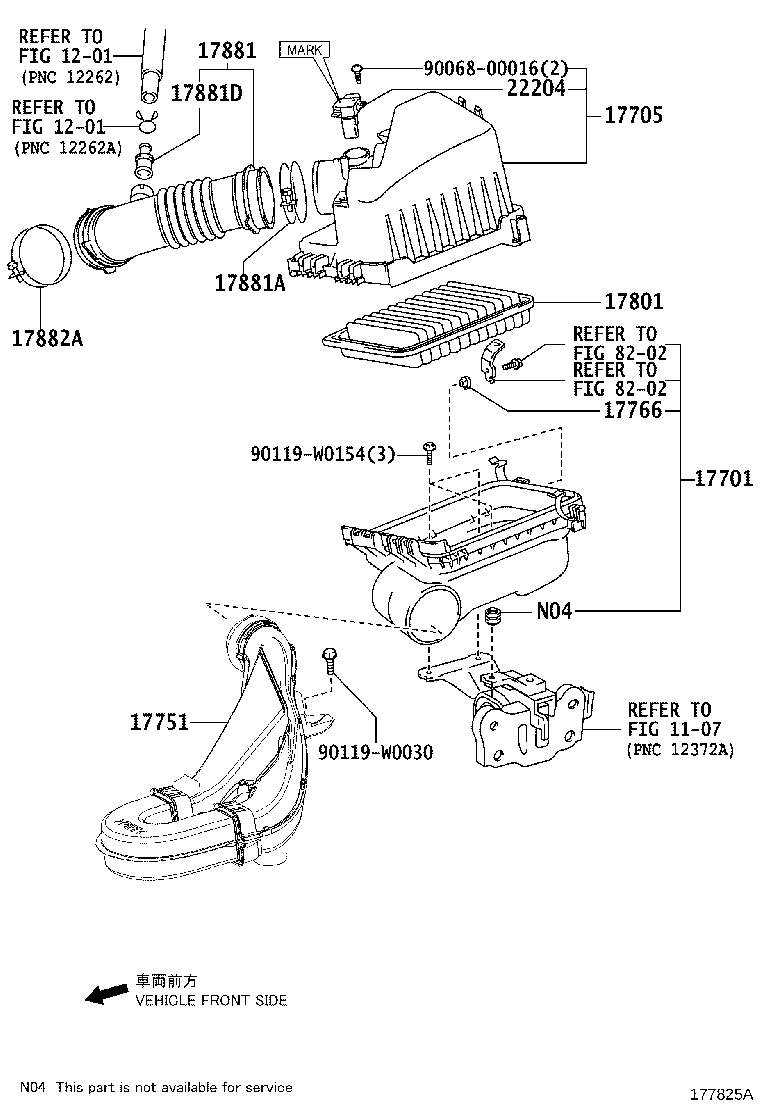 TOYOTA 22204-0V010 - Senzor debit aer parts5.com