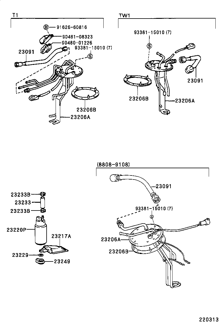 NISSAN 23221-46010 - Yakıt pompası parts5.com