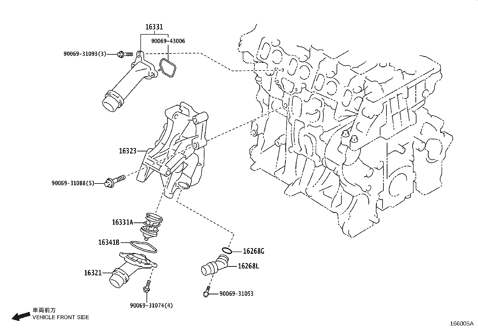 TOYOTA SU00400002 - Thermostat, coolant parts5.com