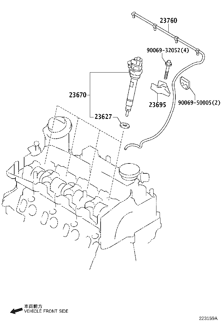 TOYOTA 23291-WA010 - Прокладка, корпус форсунки parts5.com