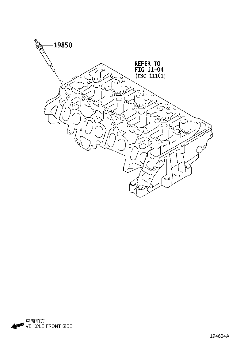 TOYOTA 19850-WA020 - Glow Plug parts5.com