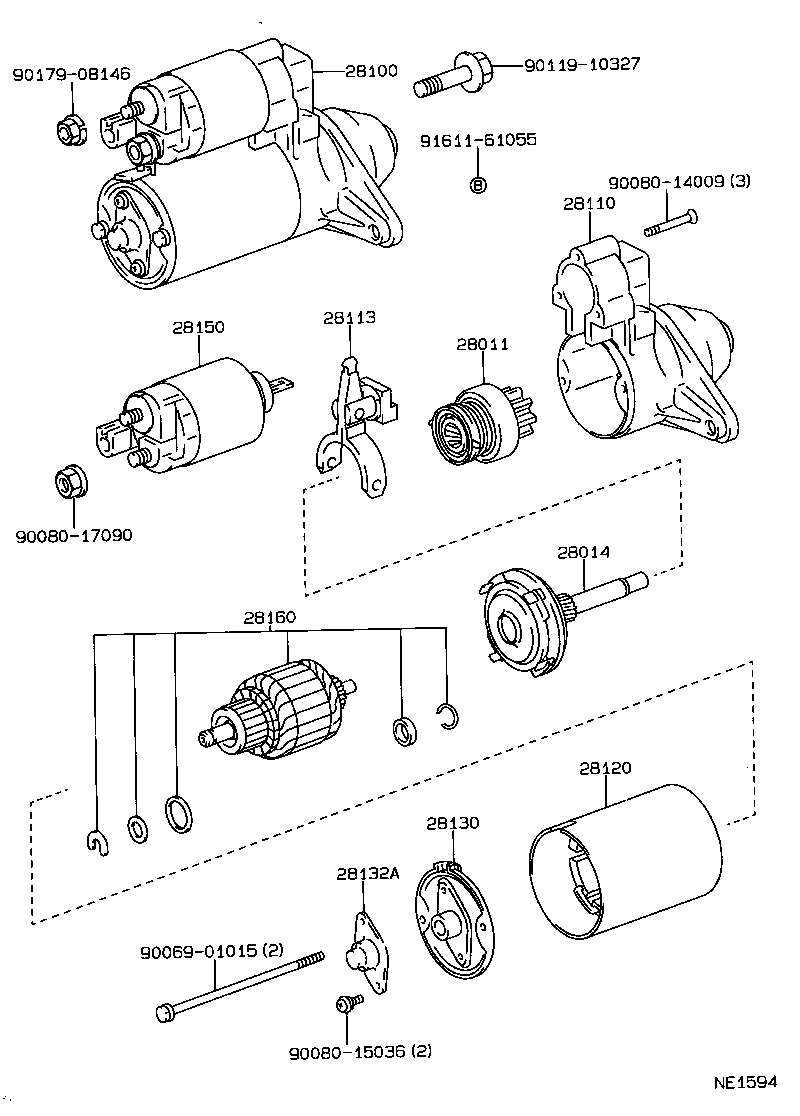 TOYOTA 28100-0B010 - Starter parts5.com