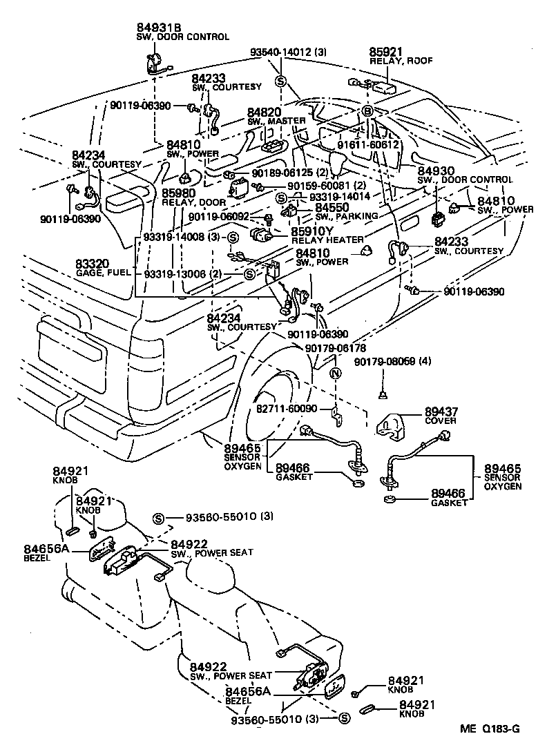 TOYOTA 89465 69085 - Lambda-sonda parts5.com