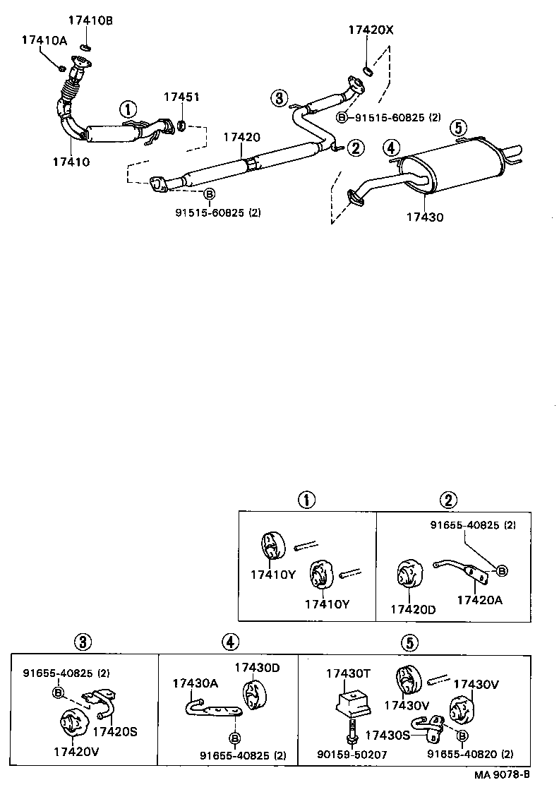 TOYOTA 1756563120 - Cuzinet, stabilizator parts5.com