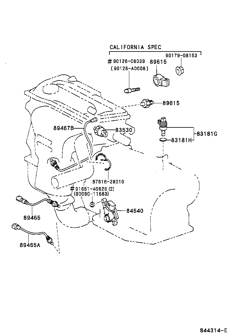 LEXUS 8946733040 - Sonda Lambda parts5.com