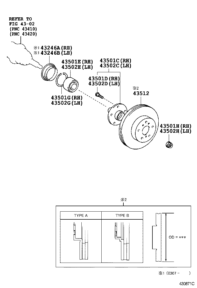 TOYOTA 90369-45003 - Komplet ležaja točka parts5.com