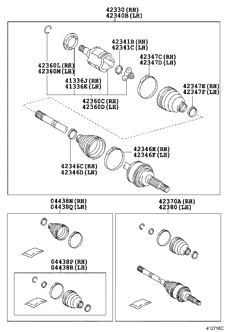 TOYOTA 42360-21010 - Liigend,veovõll parts5.com