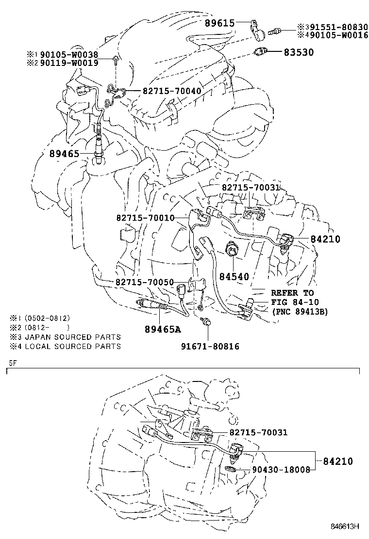 TOYOTA 89465 0H020 - Sonda Lambda parts5.com