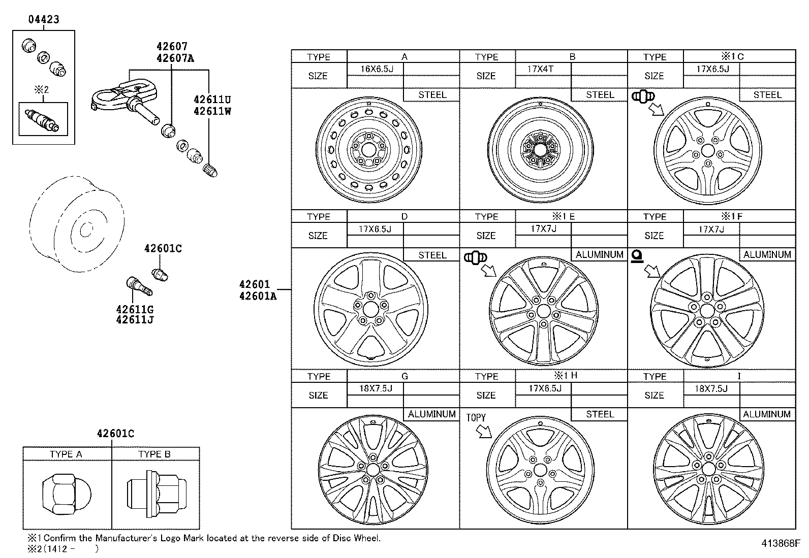 TOYOTA 4260742020 - Senzor, sistem de control al presiunii pneuri parts5.com