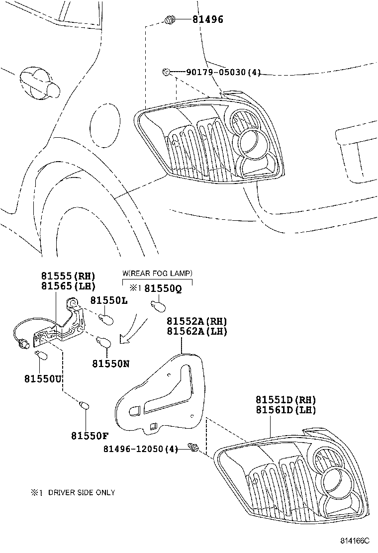 TOYOTA 90981-WC006 - Крушка с нагреваема жичка, задни светлини / за мъгла parts5.com