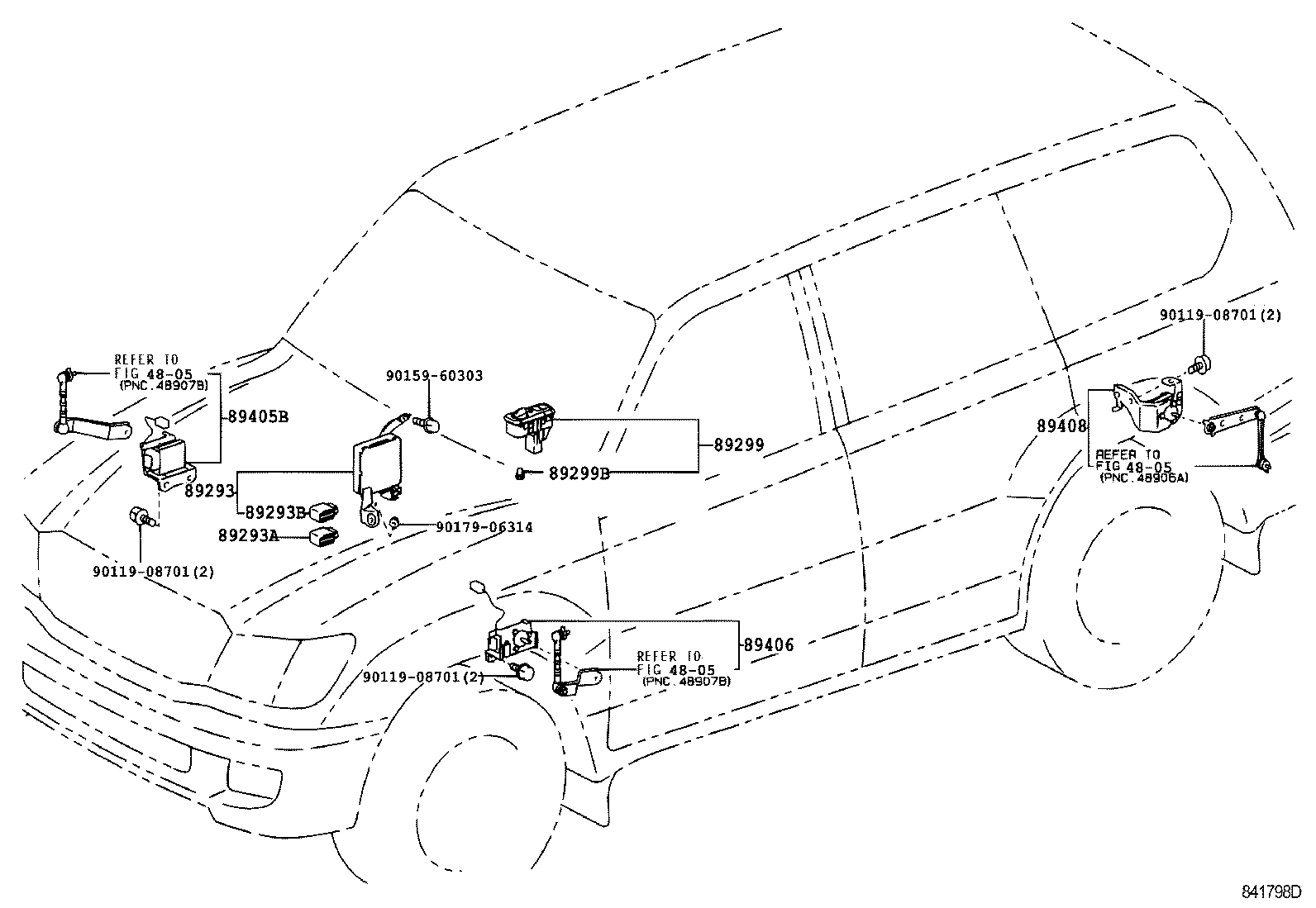 TOYOTA 89405-60011 - Riadiaca jednotka pneumatického prużenia parts5.com