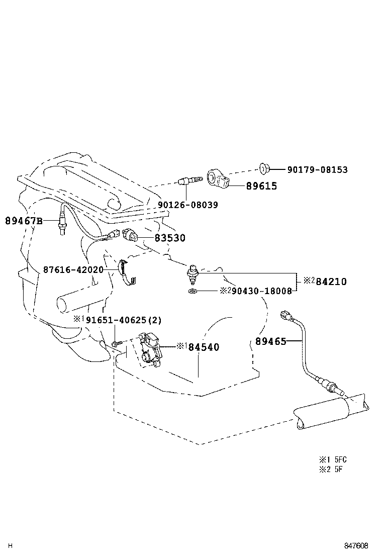 TOYOTA 89465-33440 - Sonda Lambda parts5.com