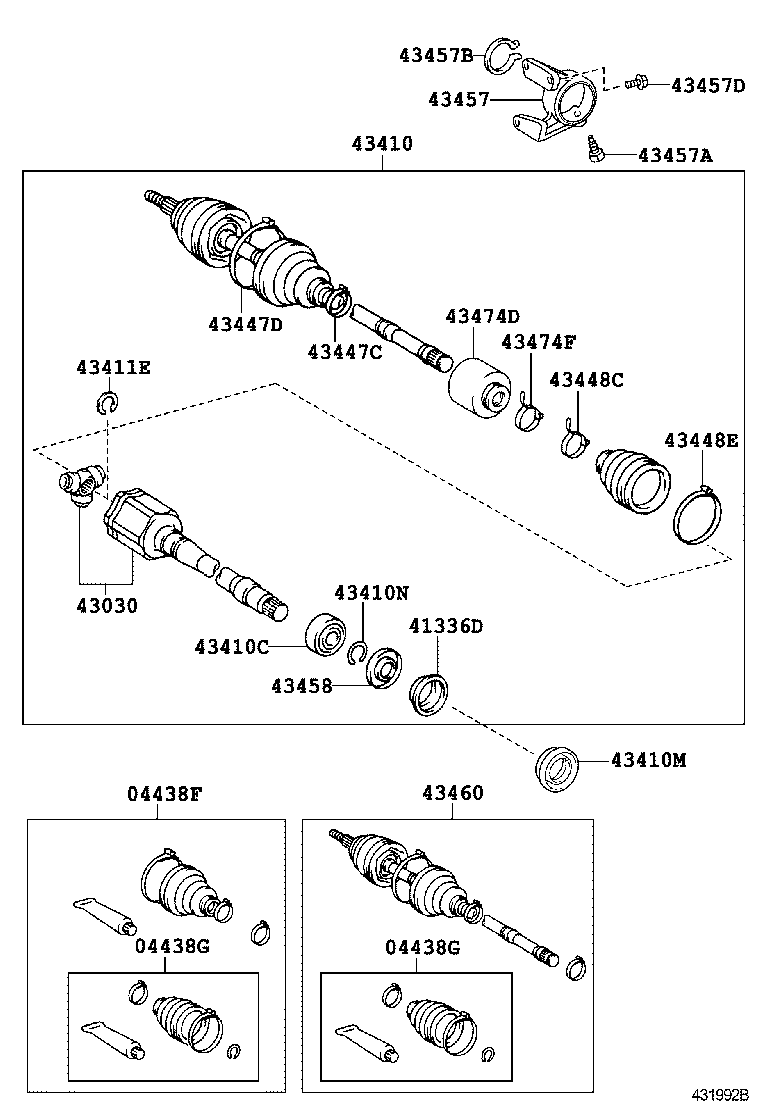 TOYOTA 04427-06290 - Bellow, drive shaft parts5.com