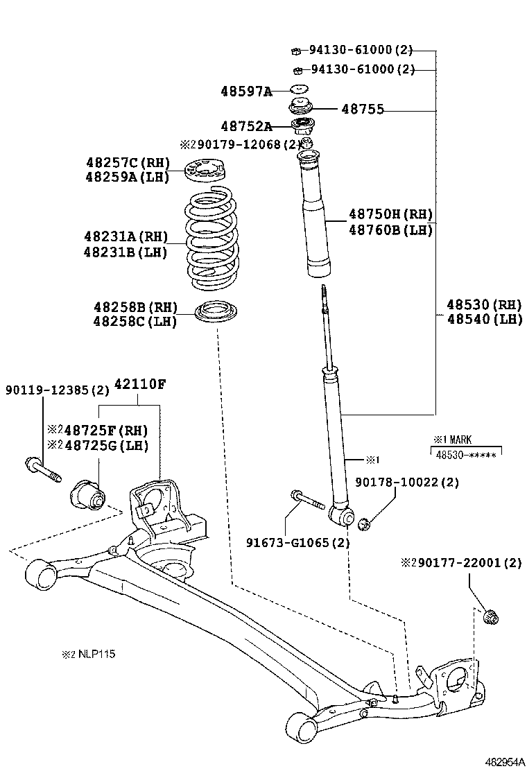 TOYOTA 4875052110 - Pölysuojasarja, iskunvaimennin parts5.com