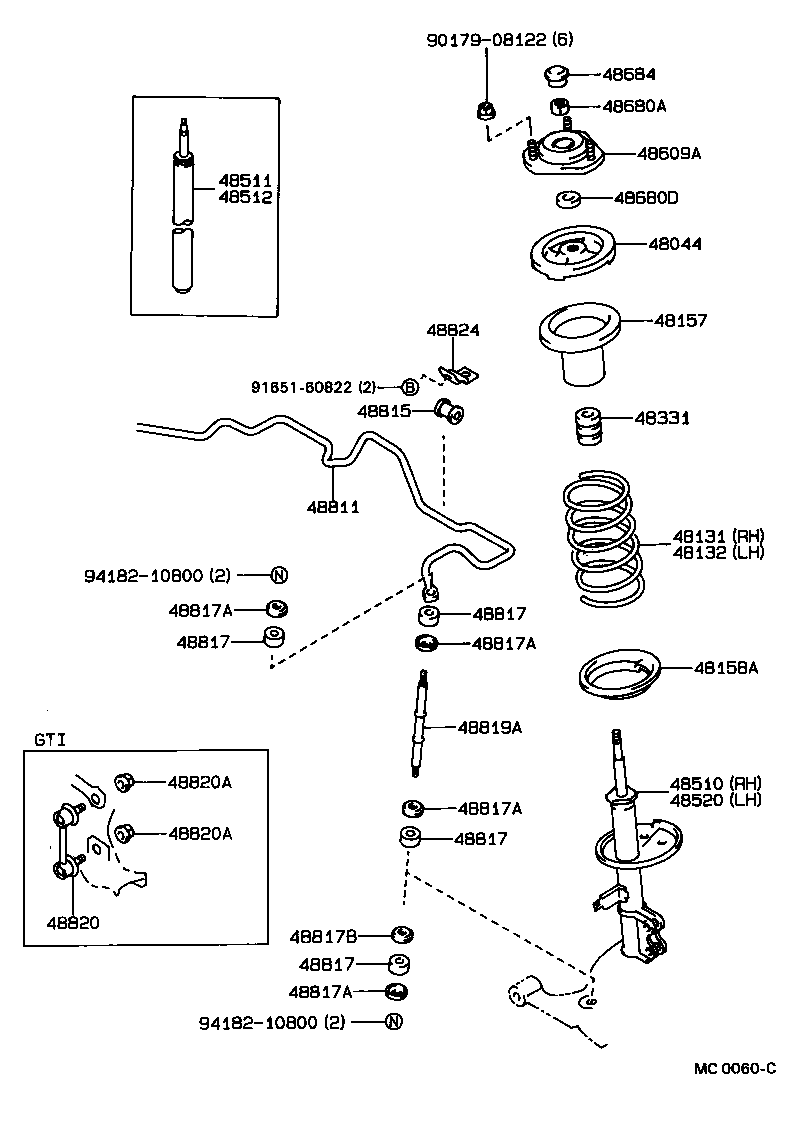 TOYOTA 91651-60822 - Βίδα, σύστημα εξάτμισης parts5.com