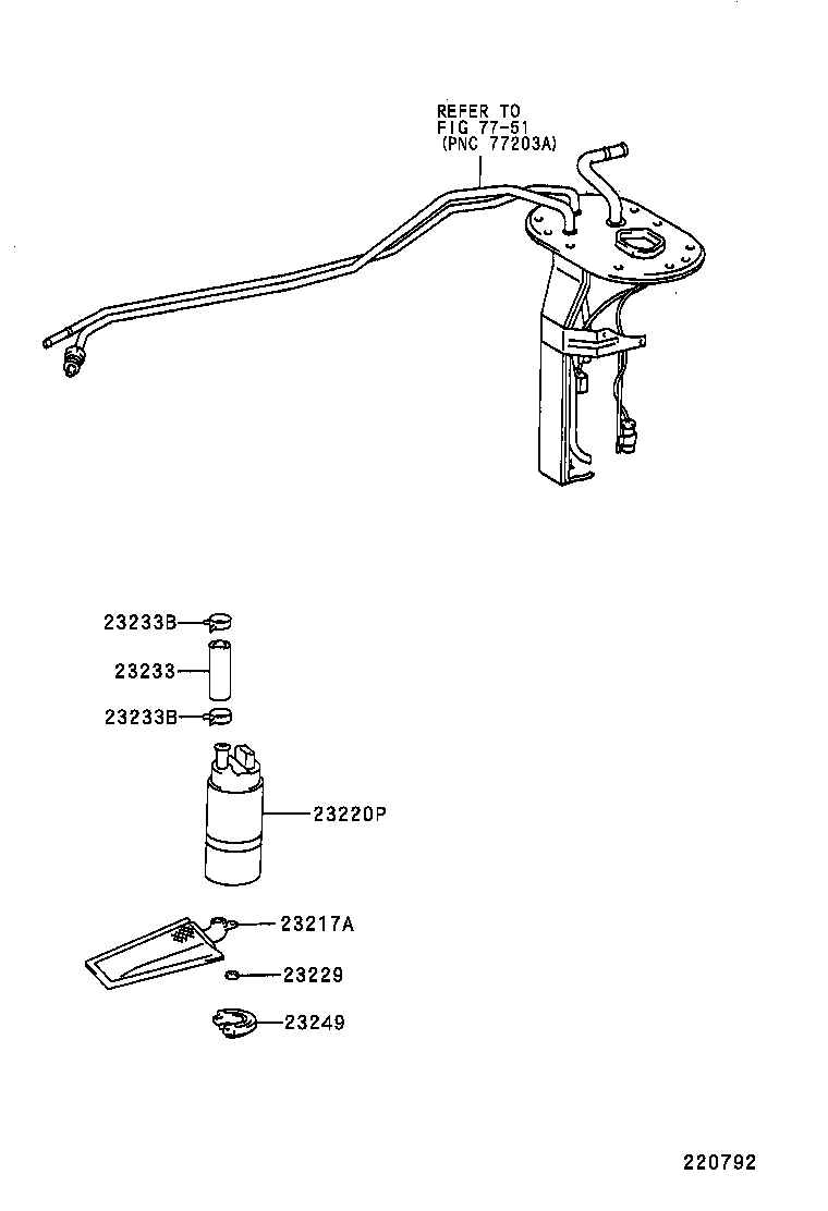 TOYOTA 2322116490 - Yakıt pompası parts5.com