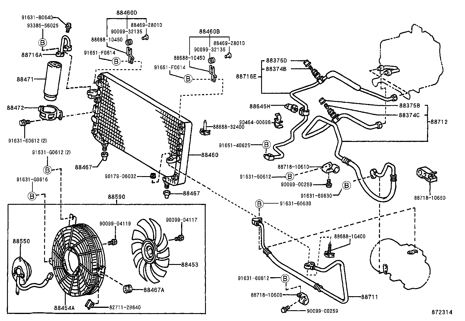 TOYOTA 88471-34010 - Vysúżač klimatizácie parts5.com